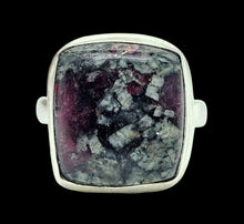 Load image into Gallery viewer, Cushion cut Eudialyte Ring, Size 6.5, Sterling Silver, Stone of the Heartland, Balances Emotions, Unconditional Love, Water / Earth Stone