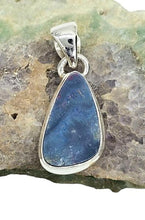 Load image into Gallery viewer, Blue Opal Pendant, Australian Gemstone, Sterling Silver, October Birthstone, Precious Gem - GemzAustralia 