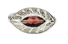 Load image into Gallery viewer, Marquise Garnet Ring, January Birthstone, 3 Sizes, Sterling Silver, Energy Stone, Natural - GemzAustralia 