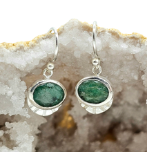 Load image into Gallery viewer, Emerald Earrings, May Birthstone, Stone of Inspiration, Strengthens Memory - GemzAustralia 