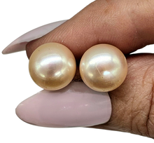 Load image into Gallery viewer, Freshwater Pearl Studs, June Birthstone, Bridal Jewellery, Sterling Silver - GemzAustralia 