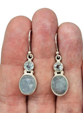 Load image into Gallery viewer, Aquamarine &amp; Blue Topaz Earrings, March and December Birthstones, Sterling Silver - GemzAustralia 