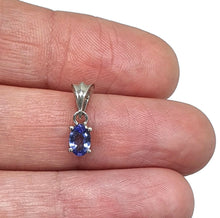 Load image into Gallery viewer, Tanzanite Pendant, Sterling Silver, 1.4 carats, Oval Facet, Psychic Power Stone, Meditation - GemzAustralia 