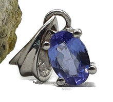 Load image into Gallery viewer, Tanzanite Pendant, Sterling Silver, 1.4 carats, Oval Facet, Psychic Power Stone, Meditation - GemzAustralia 