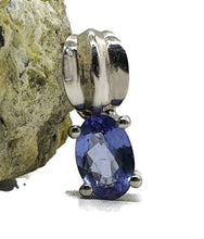Load image into Gallery viewer, Tanzanite Pendant, Sterling Silver, 1.4 carats, Oval Facet, Psychic Power Stone, Meditation - GemzAustralia 