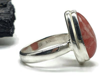 Load image into Gallery viewer, Rhodochrosite Ring, Size 6.5, Pear Shaped, Sterling Silver, Rosa Del Inca Gemstone - GemzAustralia 