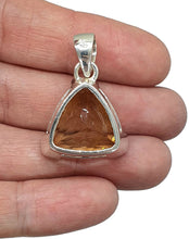 Load image into Gallery viewer, Trillion Faceted Citrine Pendant, Sterling Silver, 21 carats, November Birthstone - GemzAustralia 