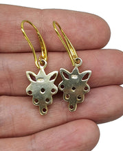 Load image into Gallery viewer, Multi Gemstone Earrings, Sterling Silver, 14k gold plated, Peridot, Amethyst &amp; Garnet - GemzAustralia 