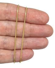 Load image into Gallery viewer, Gold Snake Chain, 16.5 inches, Sterling Silver, 14K gold Electroplated, 42 cm - GemzAustralia 