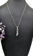 Load image into Gallery viewer, Rough Ethiopian Opal &amp; Peridot Pendant, Sterling Silver, October / August Birthstones - GemzAustralia 