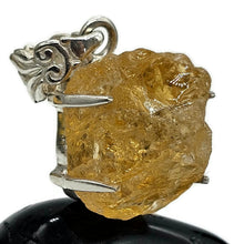 Load image into Gallery viewer, Raw Citrine Pendant, Sterling Silver, Rough Gemstone, November Birthstone, Prong Set - GemzAustralia 