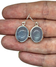 Load image into Gallery viewer, Statement Aquamarine Earrings, March Birthstone, Oval Shape, Sterling Silver, 29 carats - GemzAustralia 