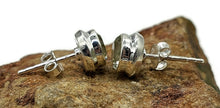 Load image into Gallery viewer, Prasiolite Stud Earrings, Round Shaped, Sterling Silver, 3.8 Carats, Birthstone studs - GemzAustralia 