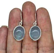 Load image into Gallery viewer, Statement Aquamarine Earrings, March Birthstone, Oval Shape, Sterling Silver, 29 carats - GemzAustralia 