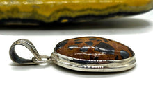 Load image into Gallery viewer, Bauxite Pendant, Sterling Silver, Oval Shaped, Cheetah Pattern, Release of Anger - GemzAustralia 