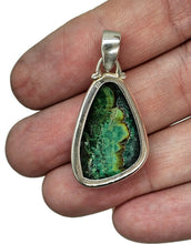 Load image into Gallery viewer, Stone of Heaven, Malachite Azurite Pendant, Sterling Silver, Green Blue Gemstone - GemzAustralia 