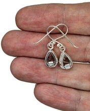 Load image into Gallery viewer, Pear Blue Topaz Earrings, Sterling Silver, 7 carats, December Birthstone, Gemstone of love - GemzAustralia 