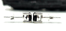 Load image into Gallery viewer, Black Onyx Stud Earrings, Sterling Silver, Round prong set, Strength Giving, Support - GemzAustralia 