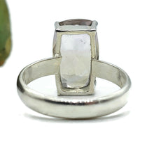 Load image into Gallery viewer, Rectangle Ametrine Ring, Size T, Sterling Silver, Combination of Amethyst &amp; Citrine - GemzAustralia 