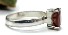 Load image into Gallery viewer, Ruby Ring, Size R 1/2, Sterling Silver, July Birthstone, Oval Faceted, Energy Stone - GemzAustralia 