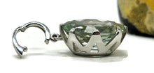 Load image into Gallery viewer, Prasiolite Pendant, Oval shaped, Sterling Silver, Green Amethyst Gemstone, Spiritual Stone - GemzAustralia 