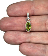 Load image into Gallery viewer, Marquise Peridot Pendant, August Birthstone, 2.7 carats, Sterling Silver, Protection Stone - GemzAustralia 