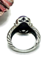 Load image into Gallery viewer, Purple Mojave Turquoise Ring, Size O, Sterling Silver, Oval Shaped, Goddess Gem - GemzAustralia 