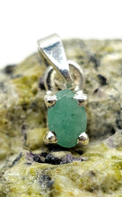 Load image into Gallery viewer, 1 Carat Emerald Pendant, Sterling Silver, May Birthstone, Stone of Inspiration - GemzAustralia 