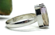 Load image into Gallery viewer, Rectangle Ametrine Ring, Size T, Sterling Silver, Combination of Amethyst &amp; Citrine - GemzAustralia 