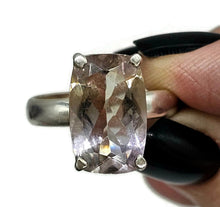 Load image into Gallery viewer, Rectangle Ametrine Ring, Size T, Sterling Silver, Combination of Amethyst &amp; Citrine - GemzAustralia 