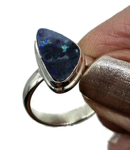 Load image into Gallery viewer, Stunning Australian Opal Ring, Size O, October Birthstone, Sterling Silver, Aura Gemstone - GemzAustralia 