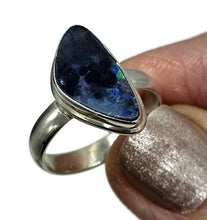 Load image into Gallery viewer, Stunning Australian Opal Ring, Size O, October Birthstone, Sterling Silver, Aura Gemstone - GemzAustralia 