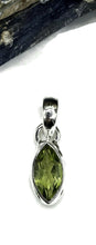 Load image into Gallery viewer, Marquise Peridot Pendant, August Birthstone, 2.7 carats, Sterling Silver, Protection Stone - GemzAustralia 