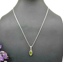 Load image into Gallery viewer, Marquise Peridot Pendant, August Birthstone, 2.7 carats, Sterling Silver, Protection Stone - GemzAustralia 