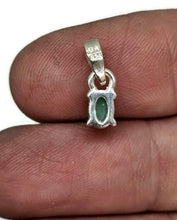 Load image into Gallery viewer, 1 Carat Emerald Pendant, Sterling Silver, May Birthstone, Stone of Inspiration - GemzAustralia 