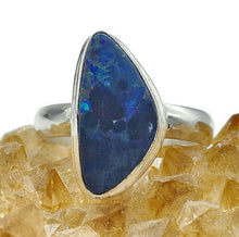 Load image into Gallery viewer, Stunning Australian Opal Ring, Size O, October Birthstone, Sterling Silver, Aura Gemstone - GemzAustralia 