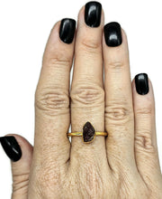 Load image into Gallery viewer, Rough Garnet Ring, Size 12, January Birthstone, Gold Plated Sterling Silver, Raw Gemstone - GemzAustralia 