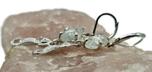 Load image into Gallery viewer, Seahorse Earrings with Rough Aquamarines, March Birthstone, Sterling Silver, Spirit Animal - GemzAustralia 