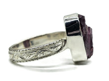 Load image into Gallery viewer, Raw Garnet Ring, Size O, Sterling Silver, Rough Gemstone, January Birthstone - GemzAustralia 