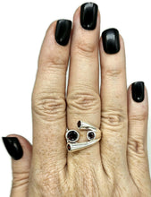 Load image into Gallery viewer, Four Stone Garnet Ring, Size P, Sterling Silver, Multi-gemstone Ring, January Birthstone - GemzAustralia 