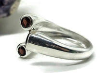 Load image into Gallery viewer, Four Stone Garnet Ring, Size P, Sterling Silver, Multi-gemstone Ring, January Birthstone - GemzAustralia 