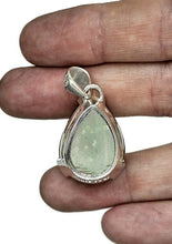 Load image into Gallery viewer, Prasiolite Pendant, Green Amethyst Gemstone, 34 carats, Sterling Silver, Pear Design - GemzAustralia 