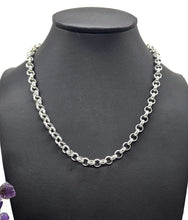 Load image into Gallery viewer, Chunky Belcher Link Chain, 45 cm, Rolo Chain, 925 Sterling Silver, Silver Necklace - GemzAustralia 