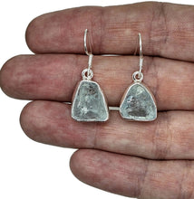 Load image into Gallery viewer, Rough Aquamarine Earrings, Sterling Silver, Raw Aquamarine, March Birthstone - GemzAustralia 