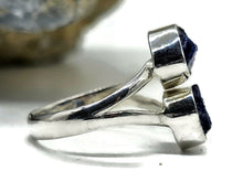 Load image into Gallery viewer, Raw Blue Sapphire Ring, September Birthstone, Size O/7, Sterling Silver, Rough Gemstones - GemzAustralia 