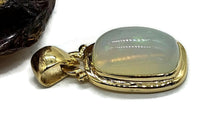 Load image into Gallery viewer, Solid Opal Pendant, 18K Gold Plated, October Birthstone, Aura Crystal, Psychic Gemstone - GemzAustralia 