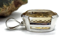 Load image into Gallery viewer, Massive Statement Citrine Pendant, Sterling Silver, 36 carats, Oval Facet, November Birth - GemzAustralia 