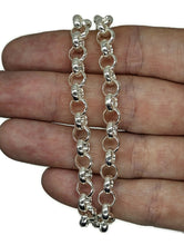 Load image into Gallery viewer, Chunky Belcher Link Chain, 45 cm, Rolo Chain, 925 Sterling Silver, Silver Necklace - GemzAustralia 