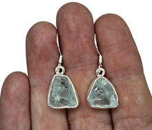 Load image into Gallery viewer, Rough Aquamarine Earrings, Sterling Silver, Raw Aquamarine, March Birthstone - GemzAustralia 