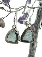 Load image into Gallery viewer, Rough Aquamarine Earrings, Sterling Silver, Raw Aquamarine, March Birthstone - GemzAustralia 